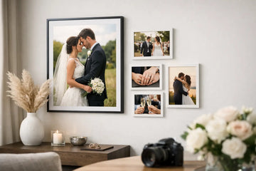 Hochzeitserinnerung für die Wand gestalten
