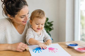 Baby Poster mit Handabdrücken fürs Leben
