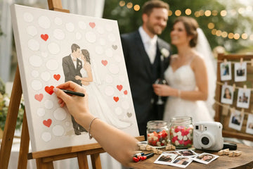 Interaktives Gästebild für Hochzeit Ideen