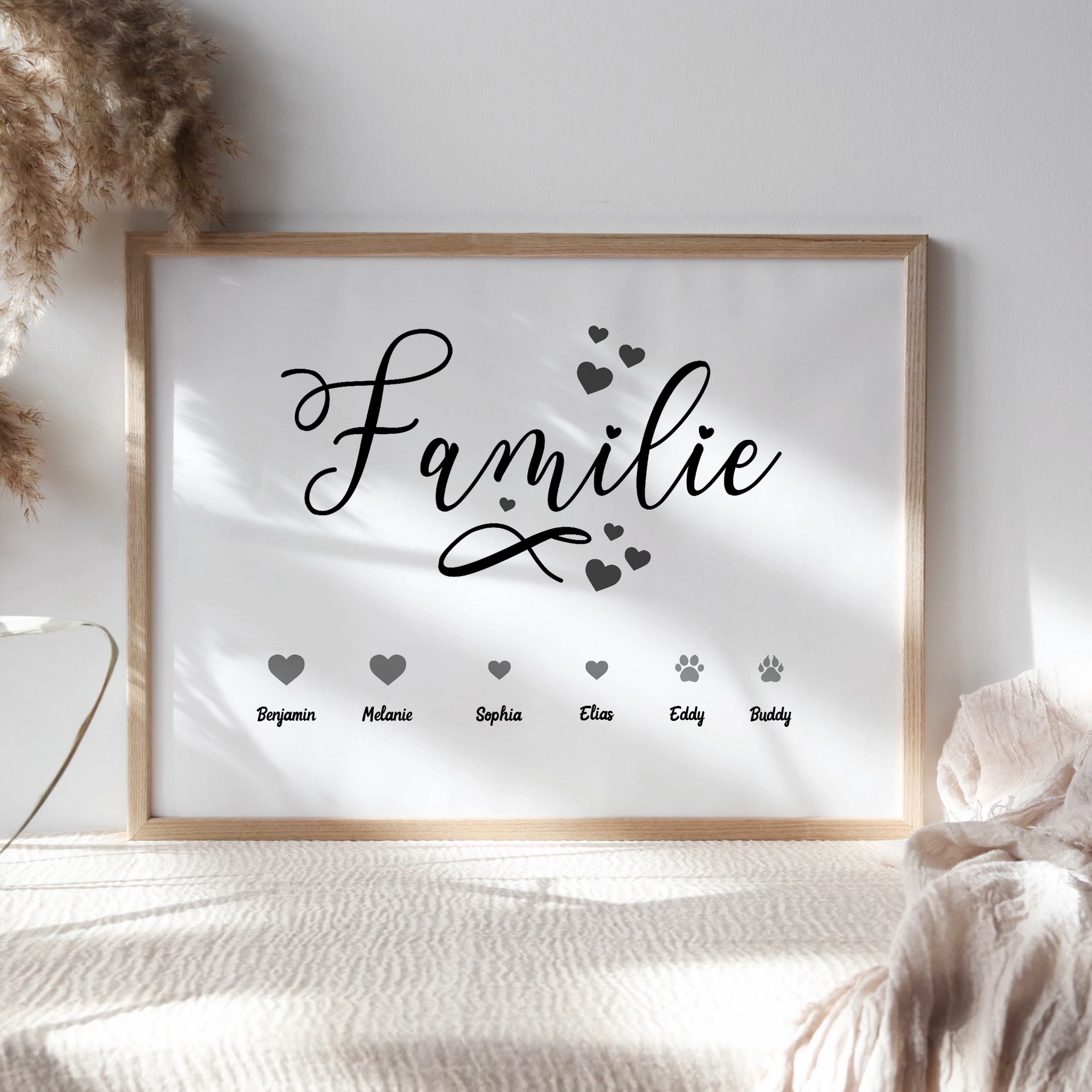 Erstelle unvergessliche Erinnerungen mit einem personalisierten Familienbild
