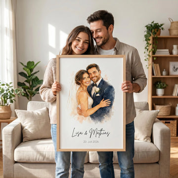Personalisiertes Erinnerungsposter als Geschenk