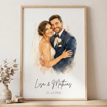 Ein persönliches Wandbild als Hochzeitsgeschenk