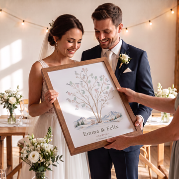 Fingerabdruckbaum zur Hochzeit: Die schönsten Ideen