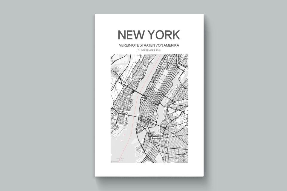 Personalisierter Stadtplan als Poster • Stadtname & Wunschtext mit Datum • Geschenk zur Hochzeit, Jahrestag oder als Erinnerung an einen Ort