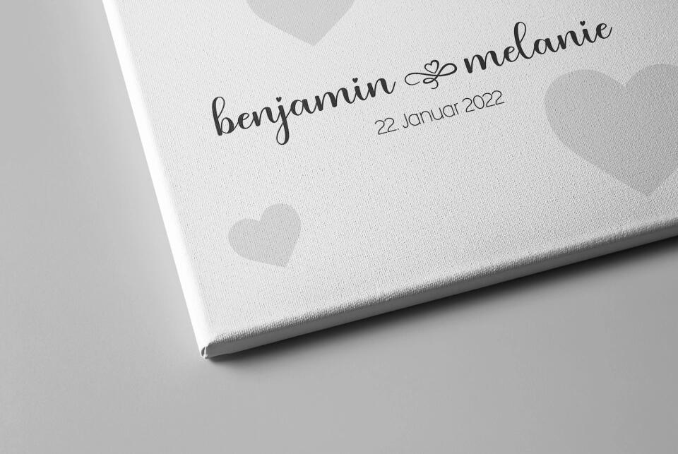 Personalisiertes Hochzeitsposter mit Namen und Datum • Modernes Erinnerungsbild zur Trauung • Geschenk für Brautpaar & Hochzeitsdeko