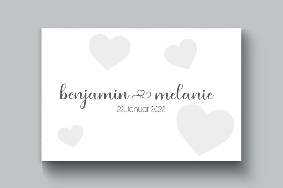 Personalisiertes Hochzeitsposter mit Namen und Datum • Modernes Erinnerungsbild zur Trauung • Geschenk für Brautpaar & Hochzeitsdeko