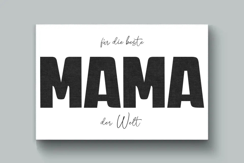Fotogeschenk Mama personalisiert • Wandbild "Für die beste Mama der Welt" • Fotocollage mit eigenen Bildern • Geschenkidee