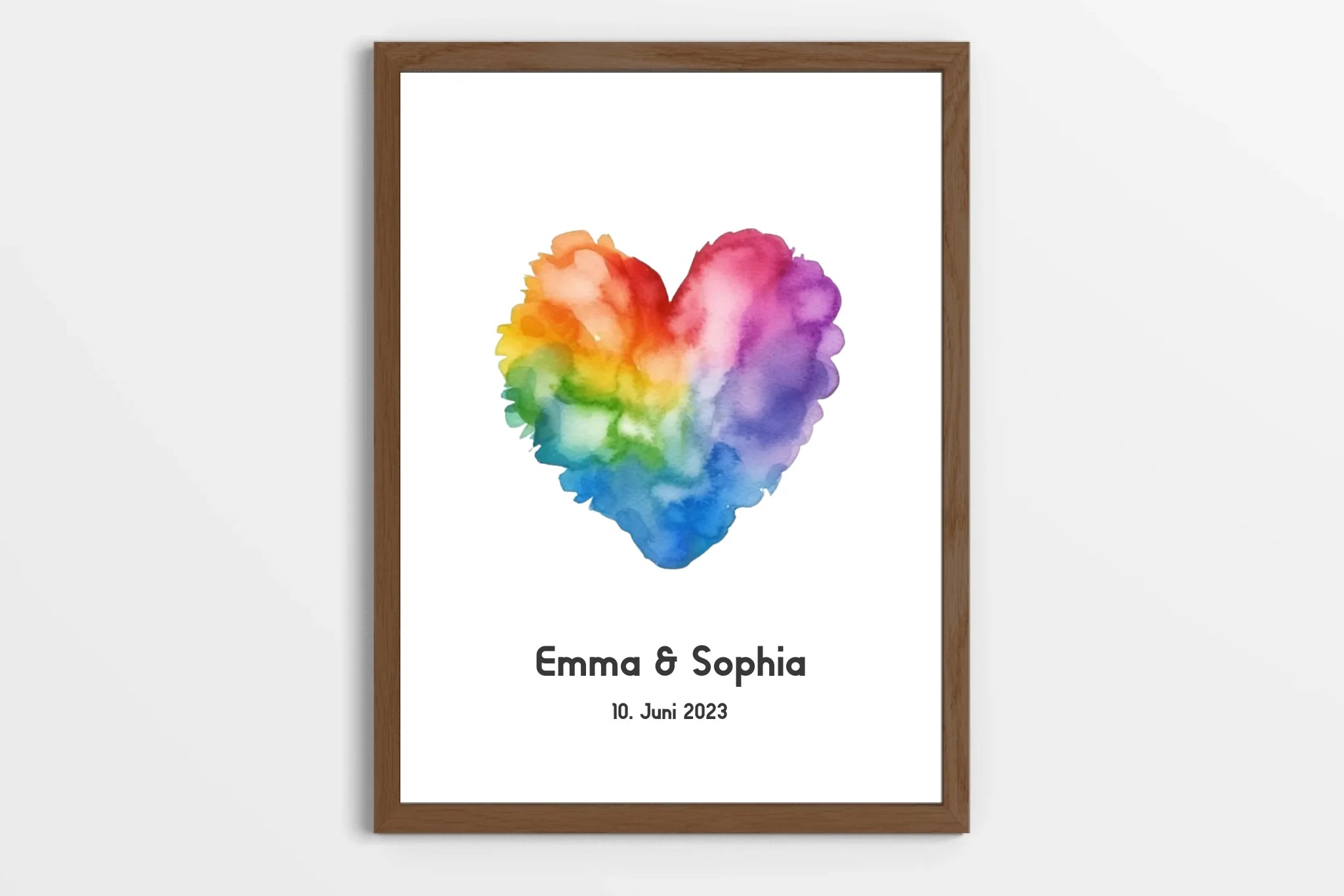 Fingerabdruck Gästebuch zur LGBTQ+ Hochzeit • Personalisiertes Gästebuch für gleichgeschlechtliches Paar • Liebe ist Liebe