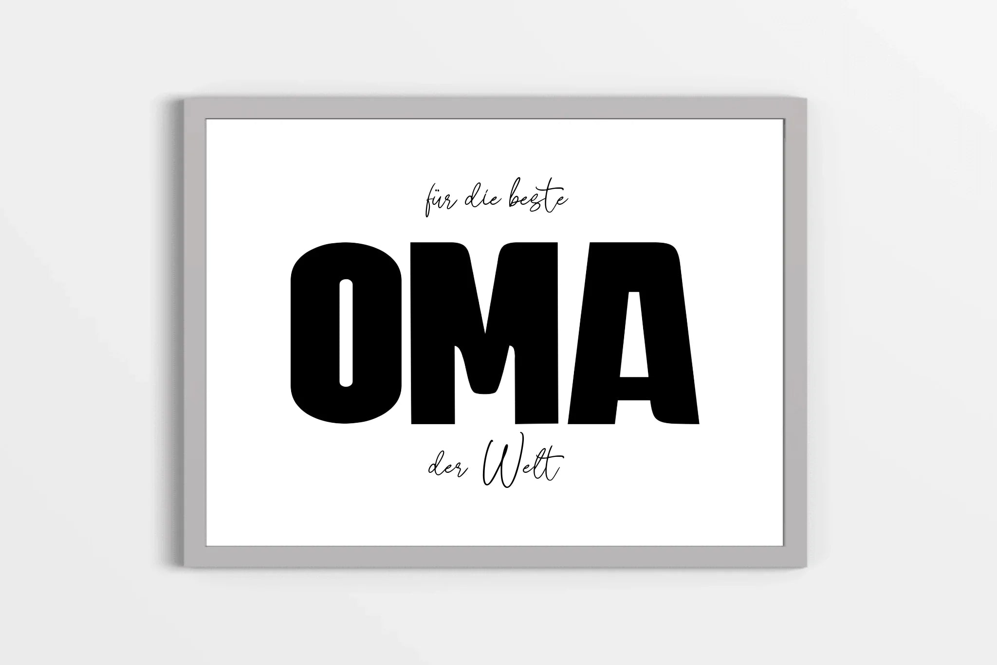 Fotogeschenk Oma personalisiert • Wandbild "Für die beste Oma der Welt" • Fotocollage mit eigenen Bildern • Geschenkidee