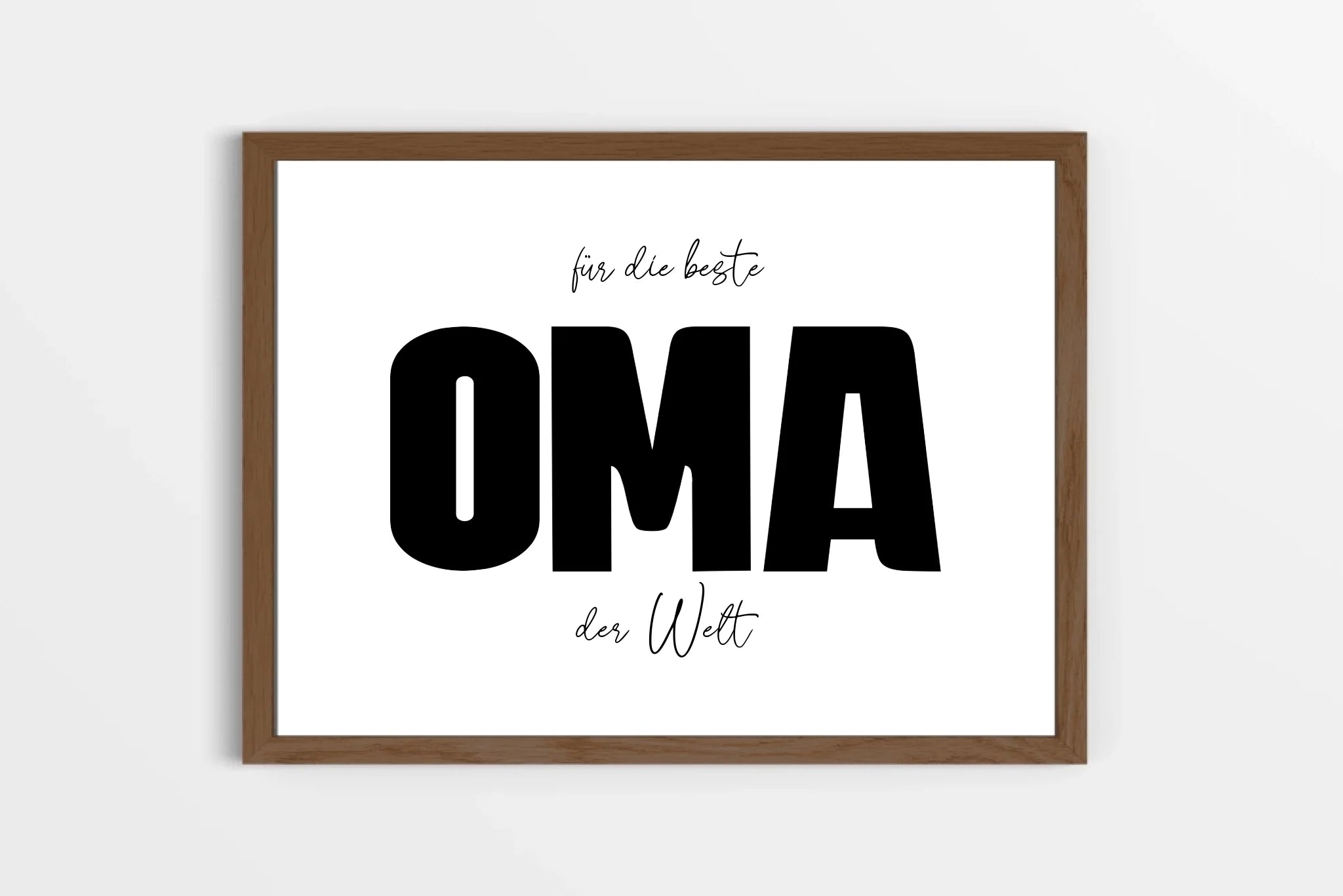 Fotogeschenk Oma personalisiert • Wandbild "Für die beste Oma der Welt" • Fotocollage mit eigenen Bildern • Geschenkidee