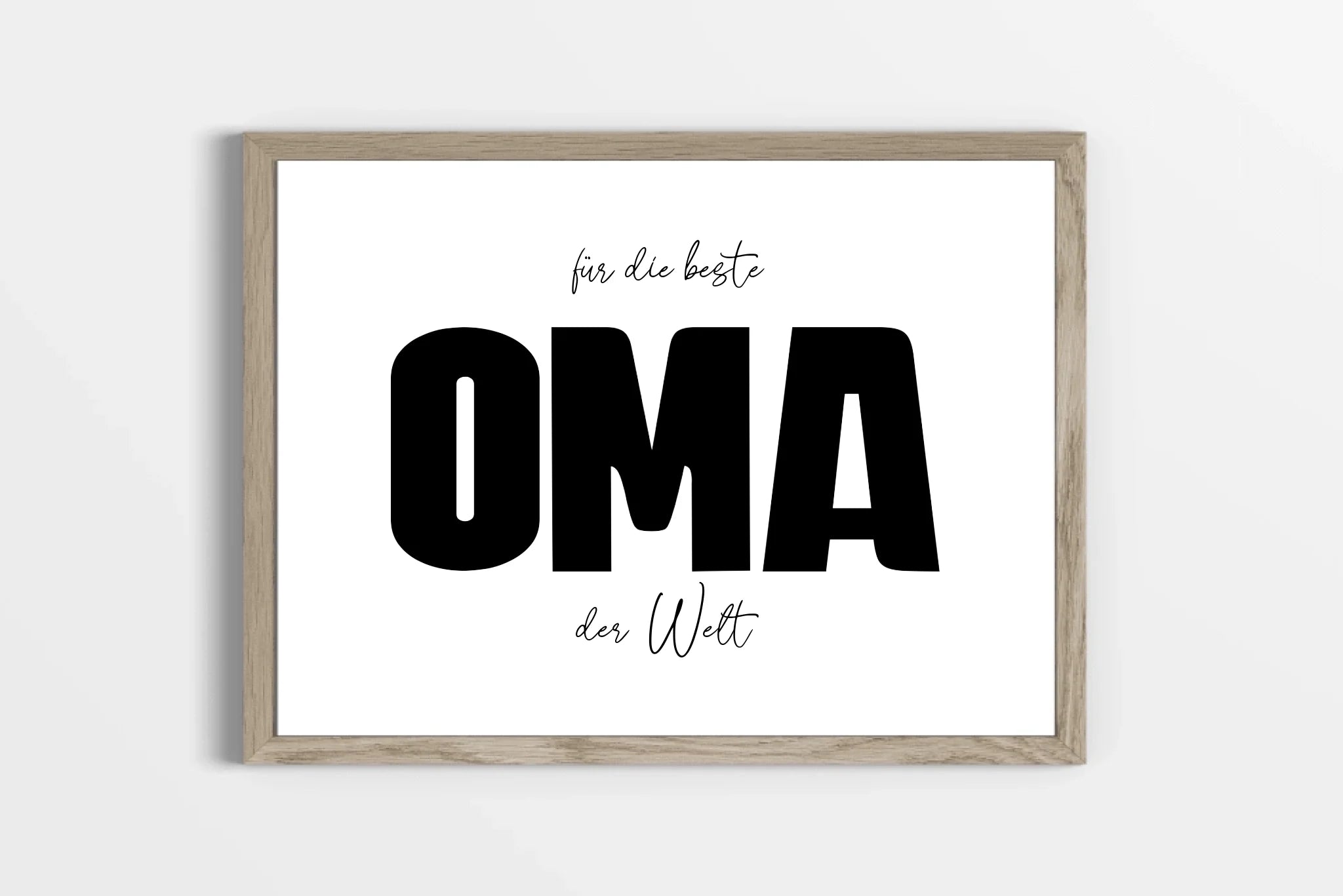 Fotogeschenk Oma personalisiert • Wandbild "Für die beste Oma der Welt" • Fotocollage mit eigenen Bildern • Geschenkidee