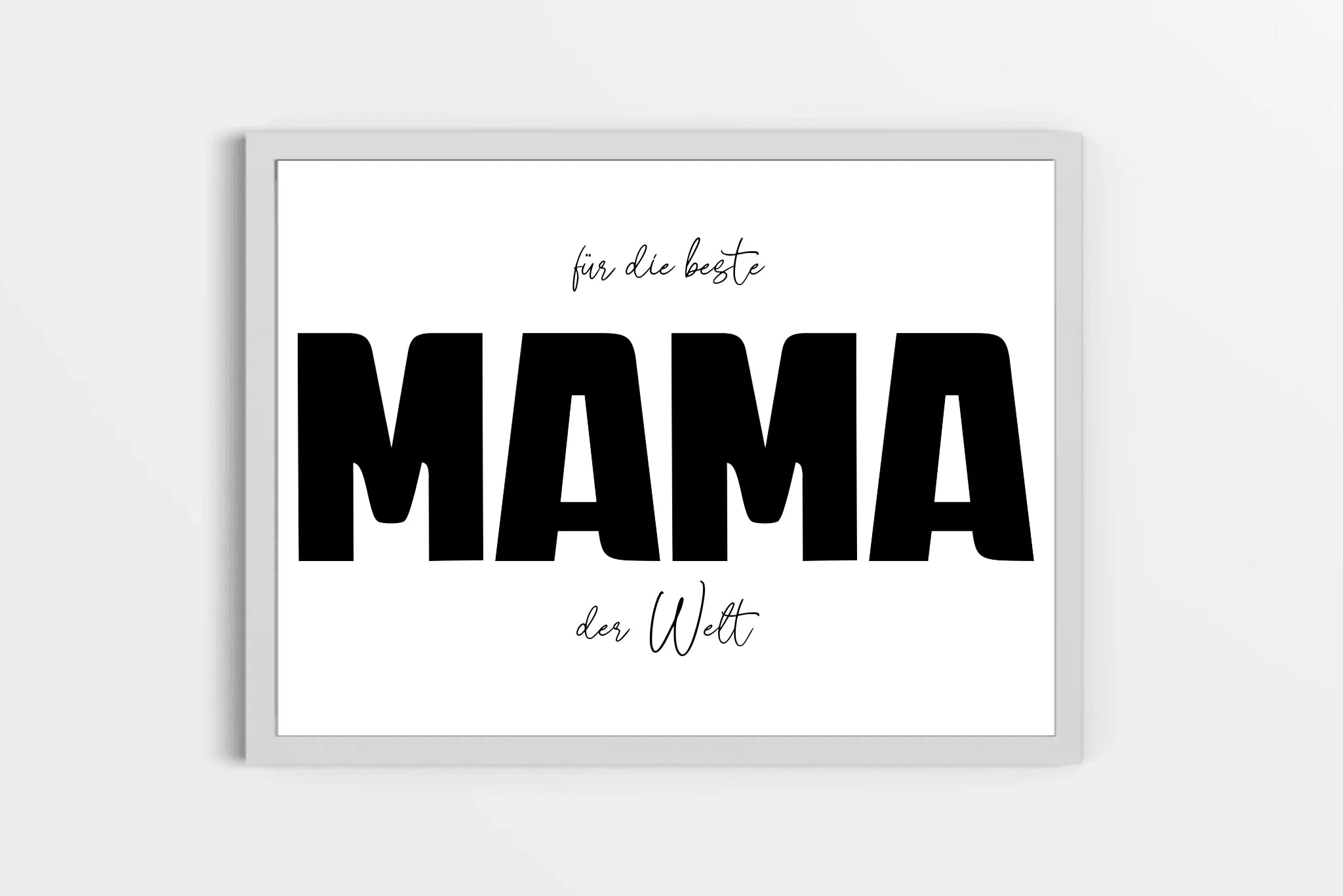 Fotogeschenk Mama personalisiert • Wandbild "Für die beste Mama der Welt" • Fotocollage mit eigenen Bildern • Geschenkidee