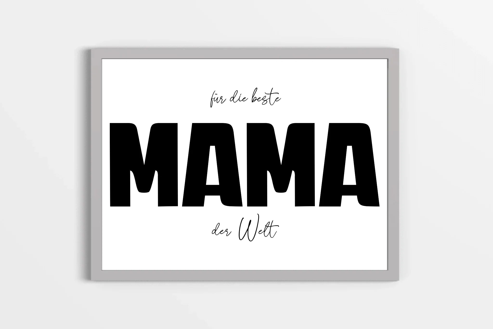 Fotogeschenk Mama personalisiert • Wandbild "Für die beste Mama der Welt" • Fotocollage mit eigenen Bildern • Geschenkidee