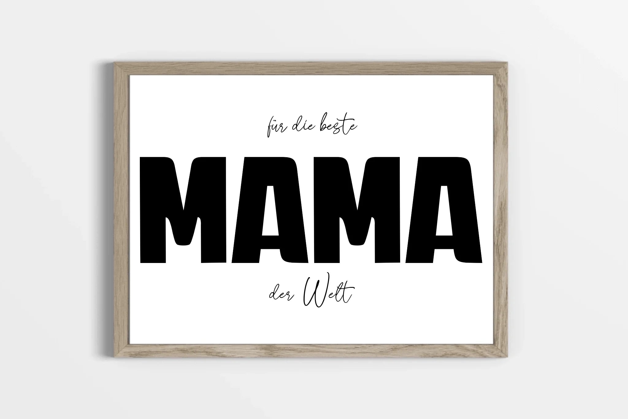 Fotogeschenk Mama personalisiert • Wandbild "Für die beste Mama der Welt" • Fotocollage mit eigenen Bildern • Geschenkidee