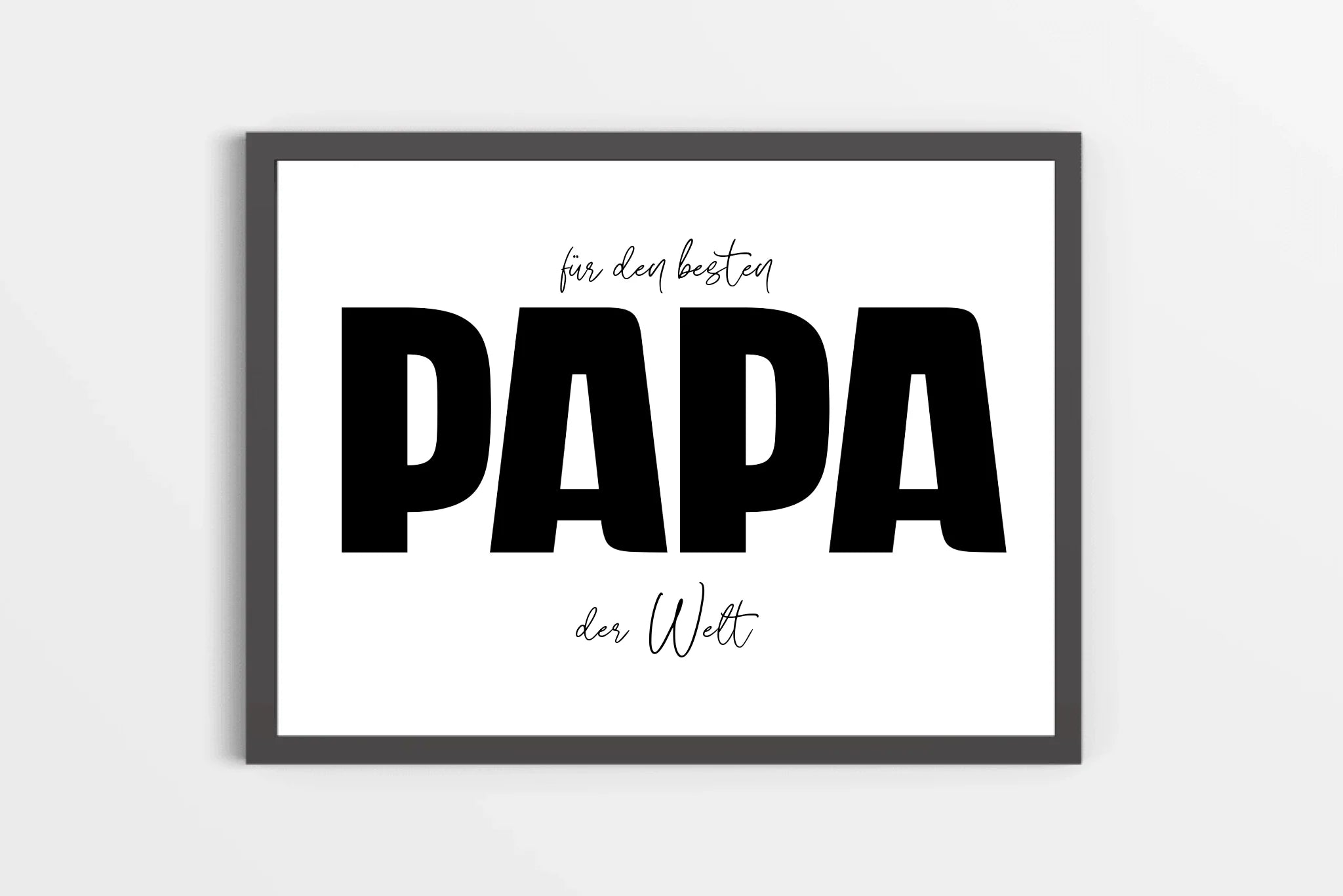 Fotogeschenk Papa personalisiert • Wandbild "Für den besten Papa der Welt" • Fotocollage mit eigenen Bildern • Geschenkidee