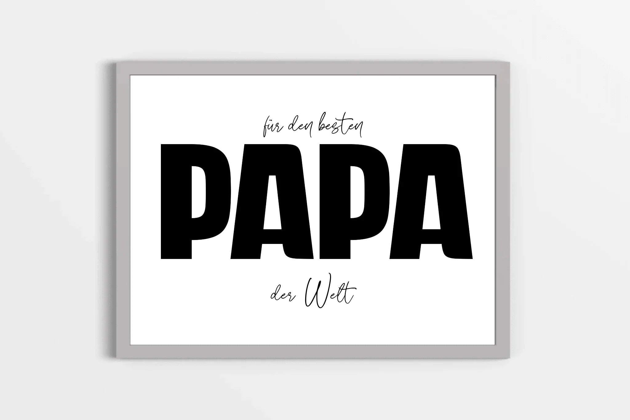 Fotogeschenk Papa personalisiert • Wandbild "Für den besten Papa der Welt" • Fotocollage mit eigenen Bildern • Geschenkidee