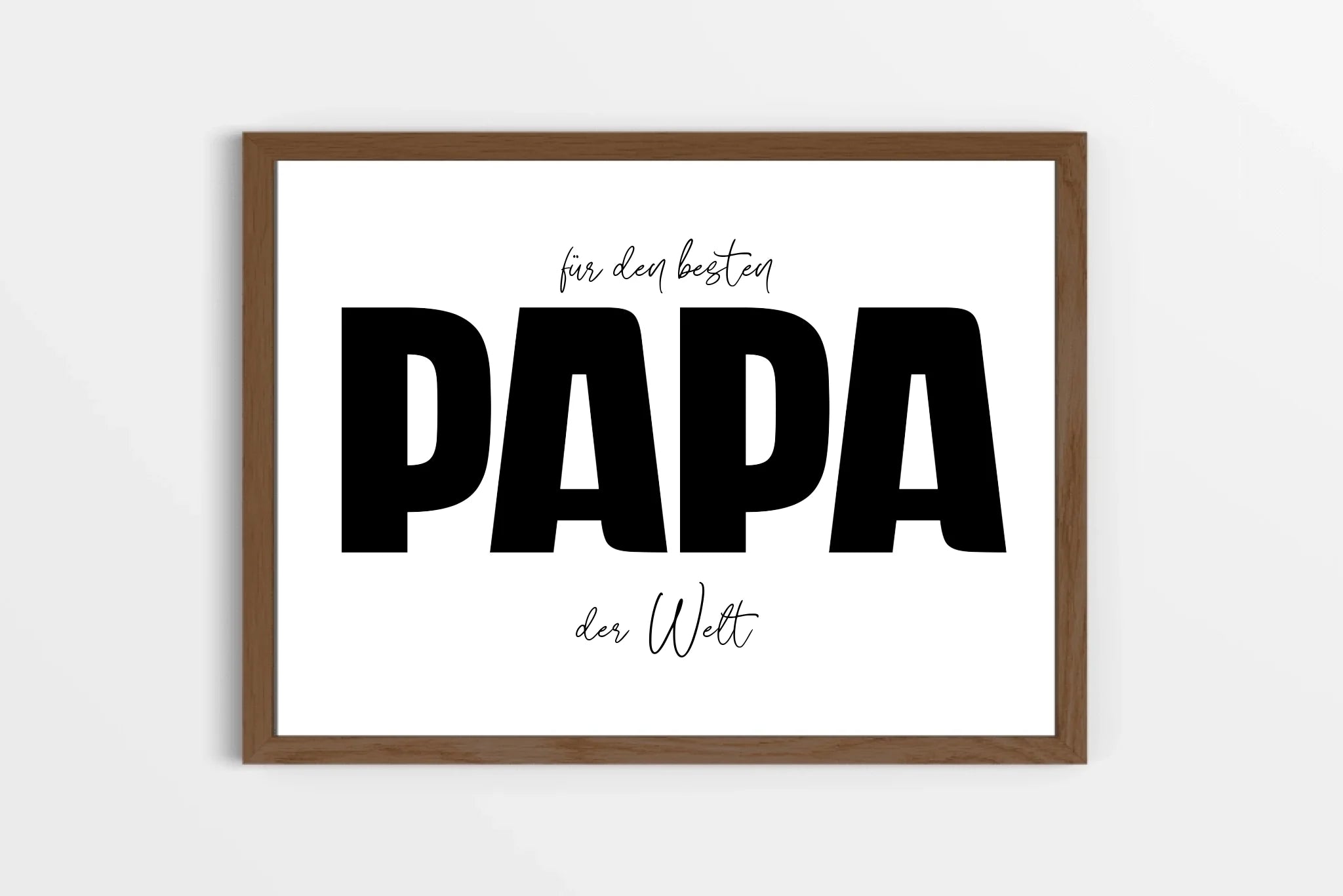 Fotogeschenk Papa personalisiert • Wandbild "Für den besten Papa der Welt" • Fotocollage mit eigenen Bildern • Geschenkidee