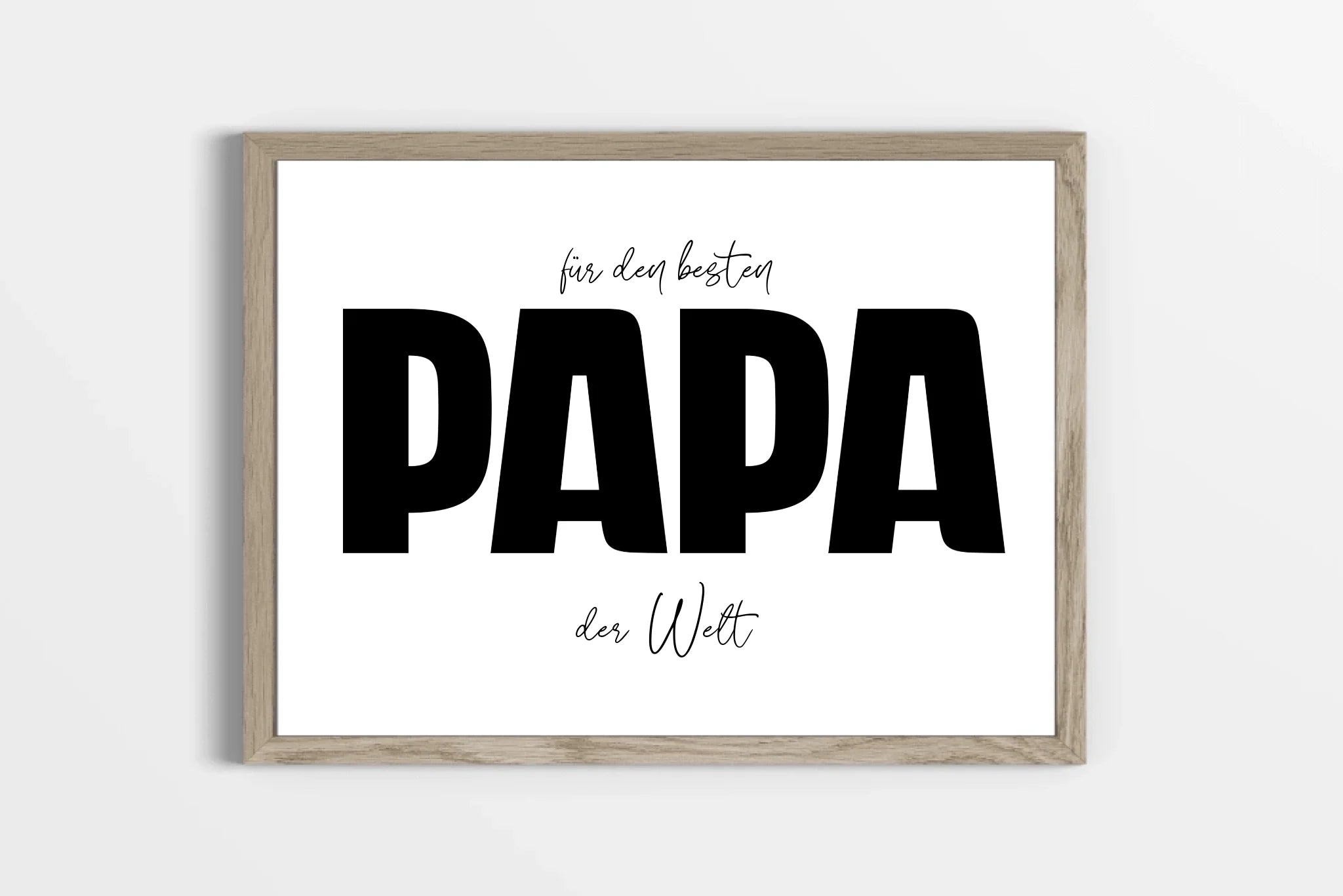 Fotogeschenk Papa personalisiert • Wandbild "Für den besten Papa der Welt" • Fotocollage mit eigenen Bildern • Geschenkidee