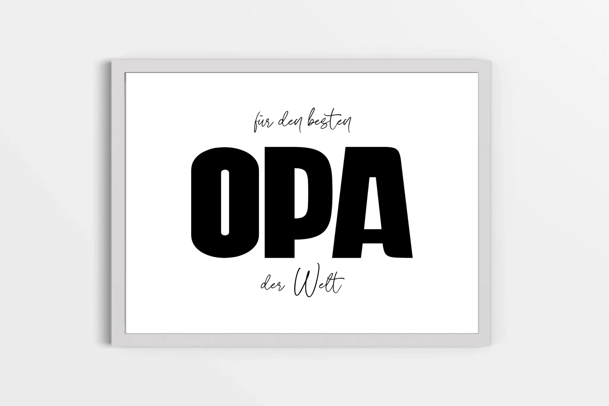 Fotogeschenk Opa personalisiert • Wandbild "Für den besten Opa der Welt" • Fotocollage mit eigenen Bildern • Geschenkidee