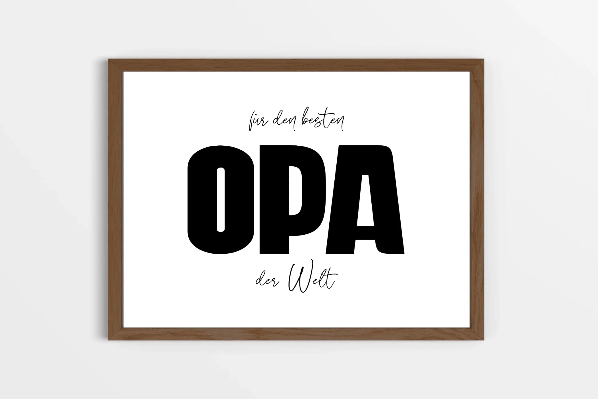 Fotogeschenk Opa personalisiert • Wandbild "Für den besten Opa der Welt" • Fotocollage mit eigenen Bildern • Geschenkidee