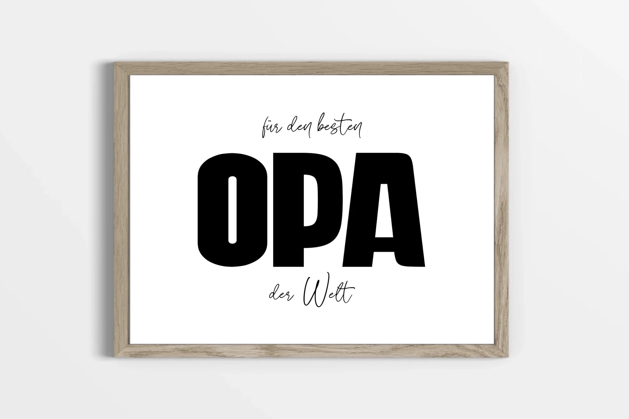 Fotogeschenk Opa personalisiert • Wandbild "Für den besten Opa der Welt" • Fotocollage mit eigenen Bildern • Geschenkidee