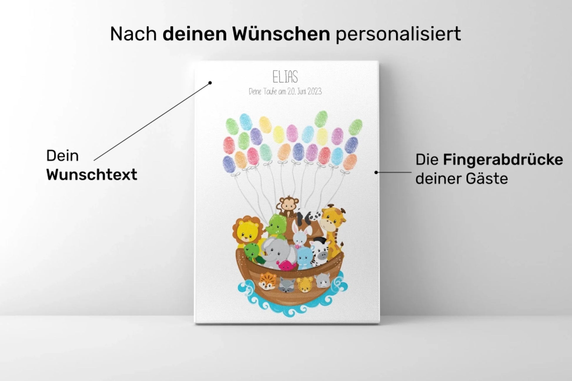 Produkt Gästebuch Taufe Arche 2 personalisiert