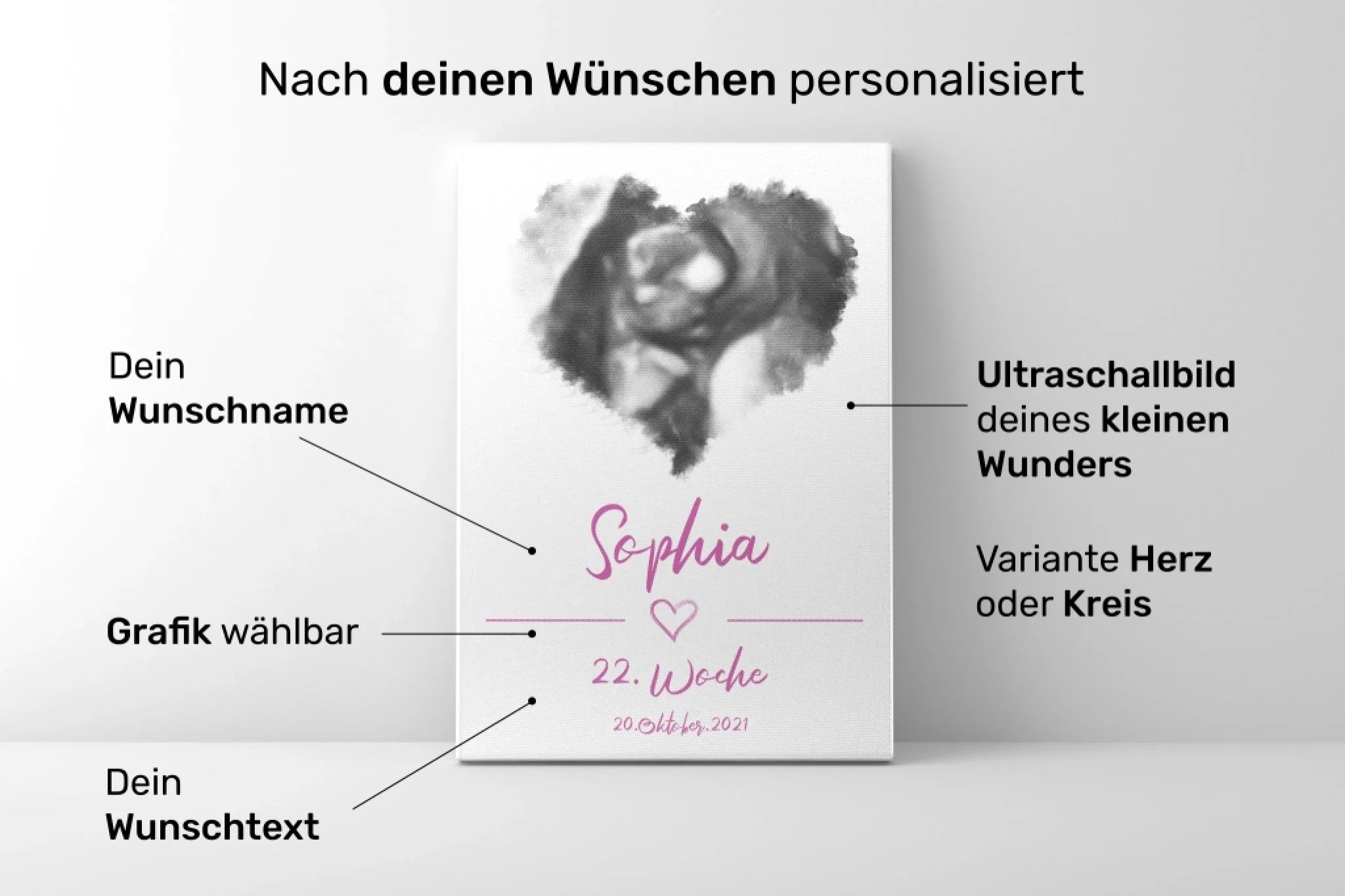 Produkt Ultraschall Herz 1x personalisiert