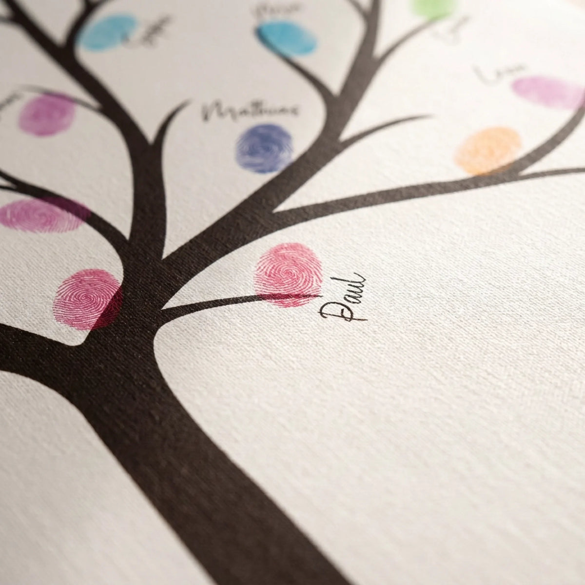 Personalisierte Gästebücher mit Fingerabdruck Gästebuch Motiven, farbigen Abdrucken und handschriftlicher Signatur - Feed
