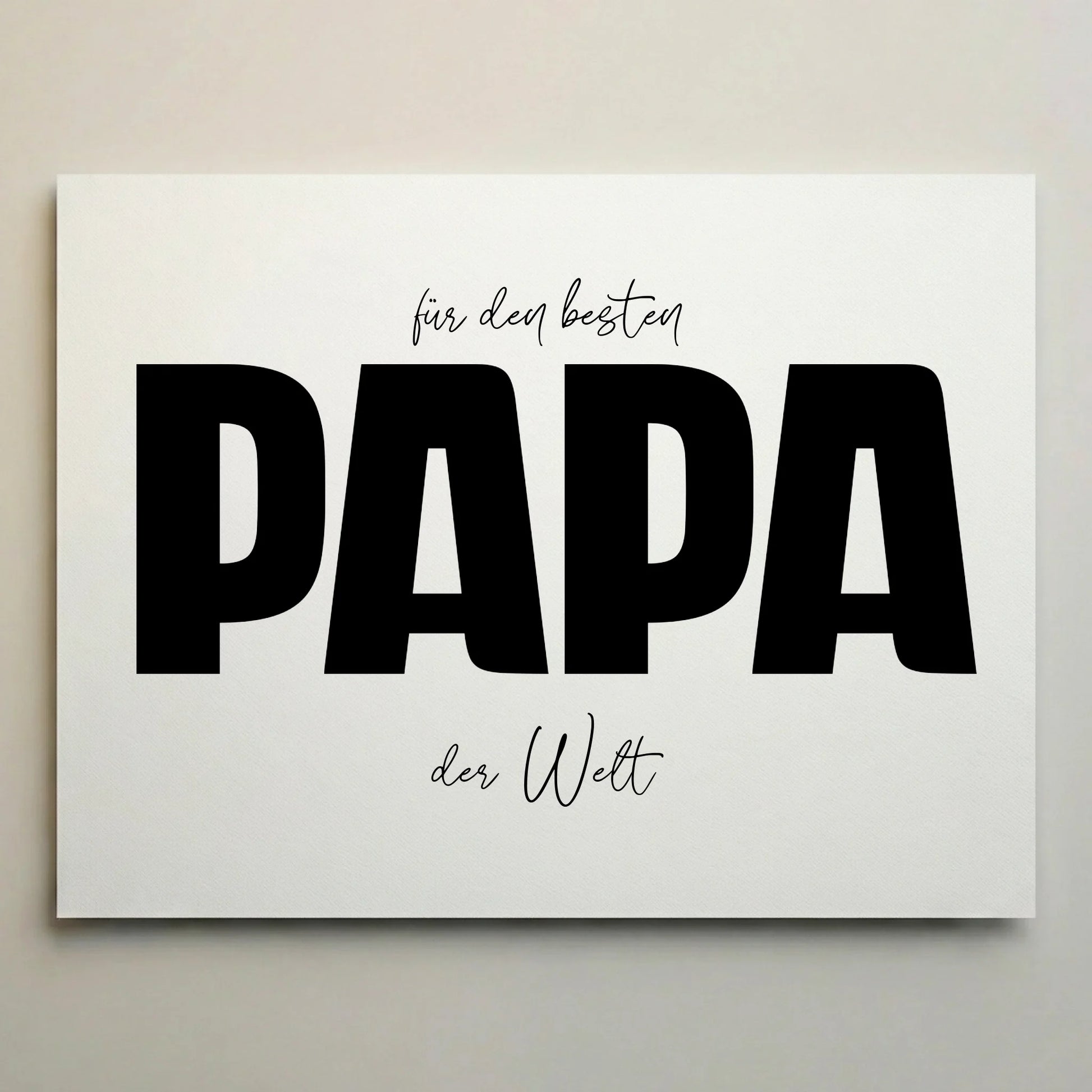Fotogeschenk Papa personalisiert von lovely Art, Wandbild Fotocollage mit eigenen Bildern, Leinwand