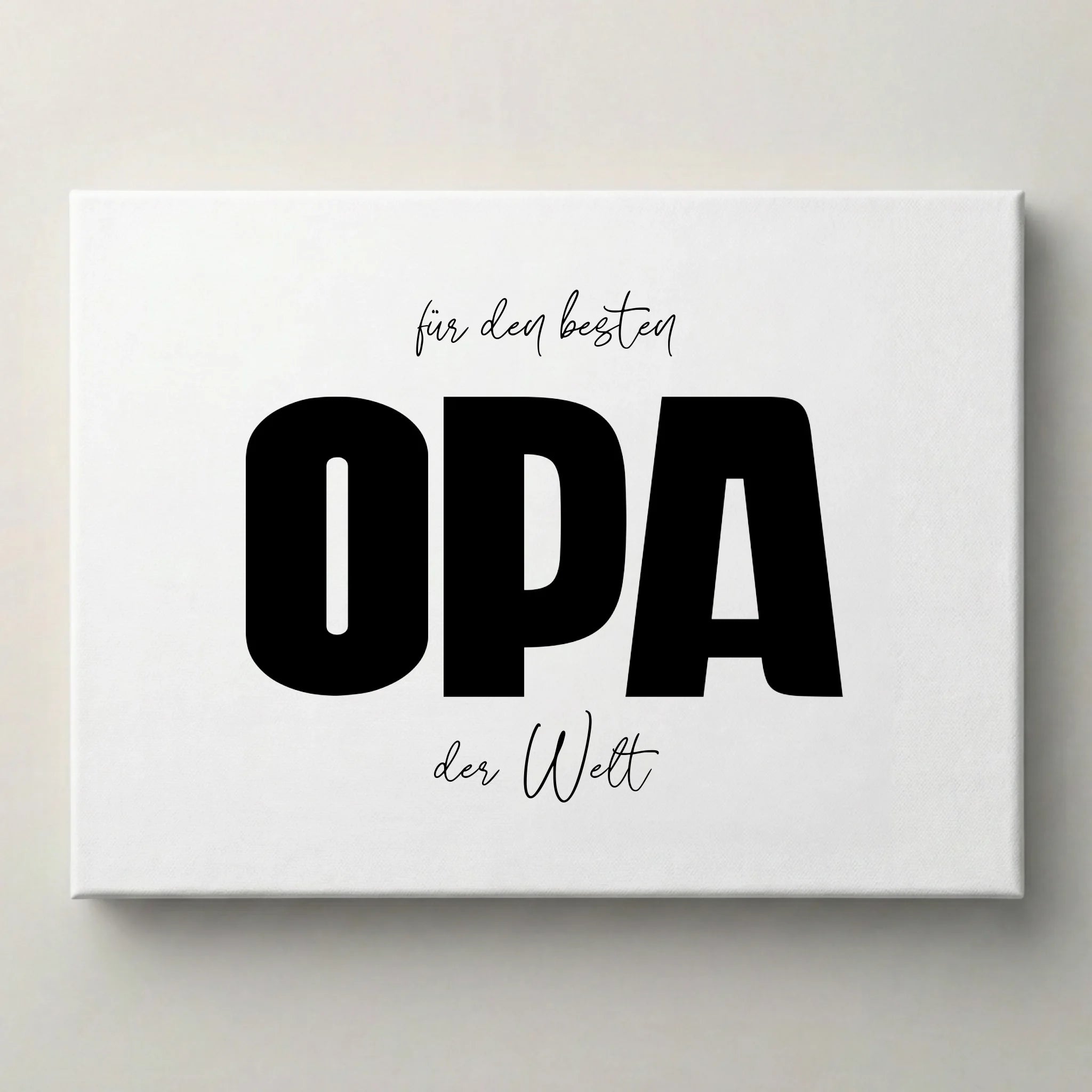 Fotogeschenk Opa personalisiert von lovely Art als Poster mit Text Für den besten Opa der Welt