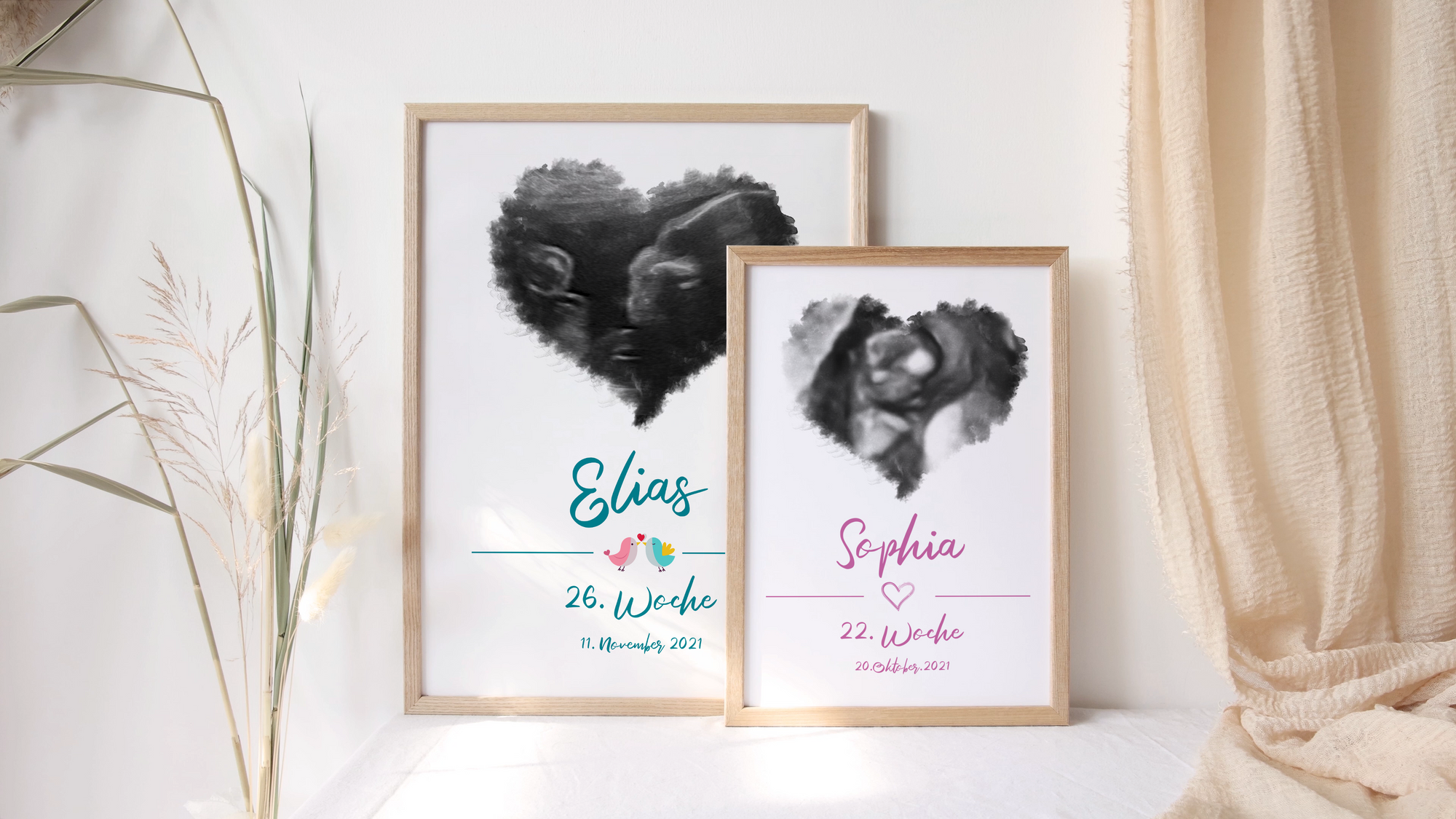 Ein Ultraschall Bilder als individuelles Poster
